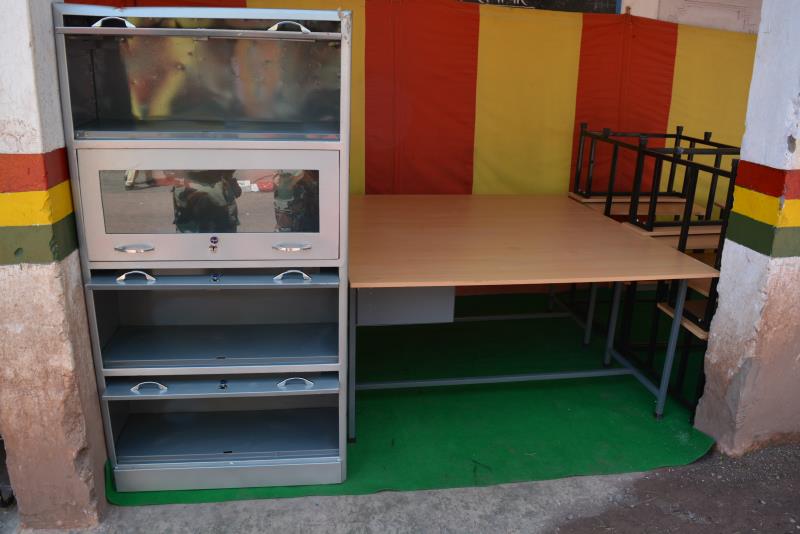 Furniture distribution at Baba Garib Das Academy Salotri